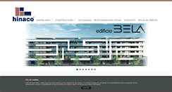 Desktop Screenshot of hinaco.es